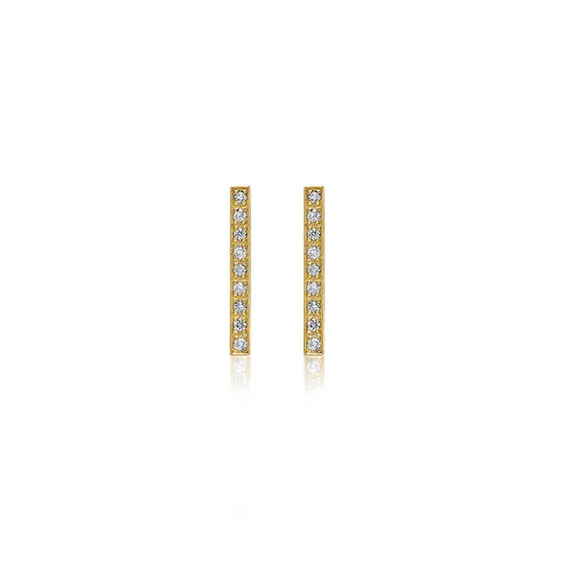 Diamond Long Bar Studs