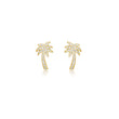Mini Diamond Palm Tree Studs