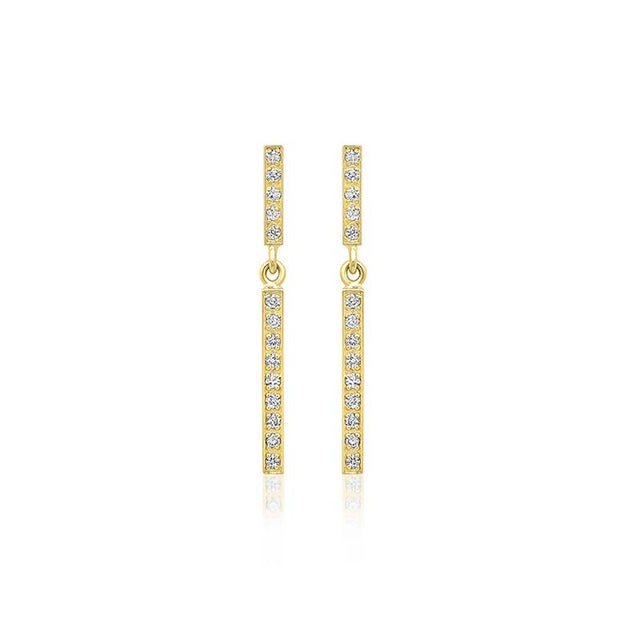 Diamond Short and Diamond Long Bar Studs