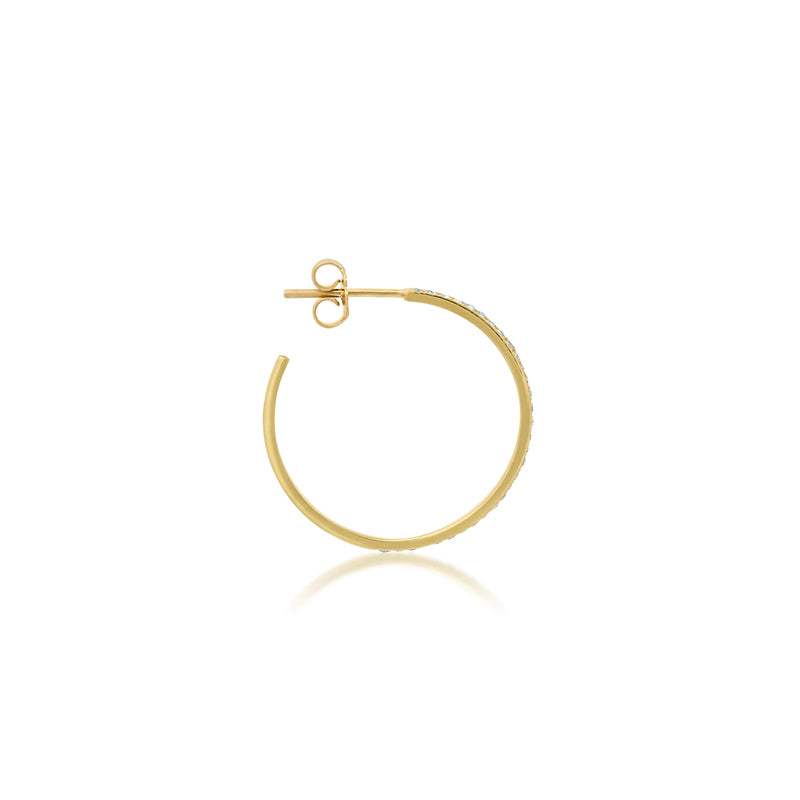 Small Diamond Ellen Hoops