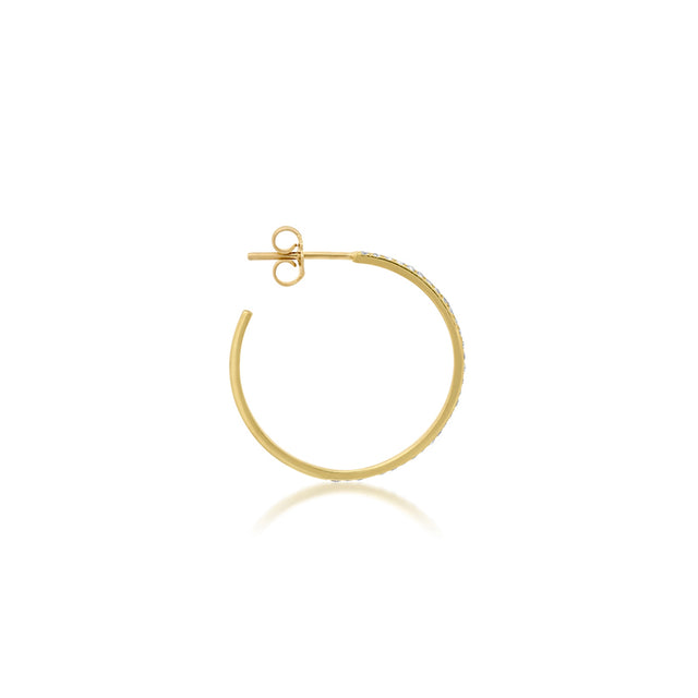 Small Diamond Ellen Hoops