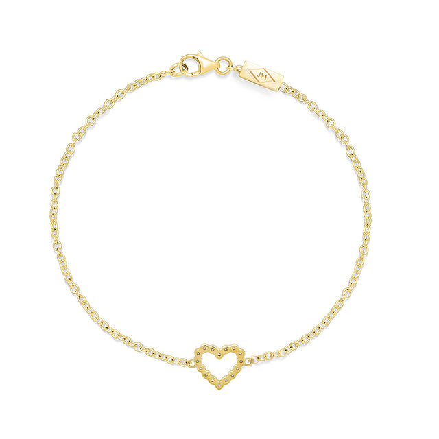 Diamond Open Heart Bracelet