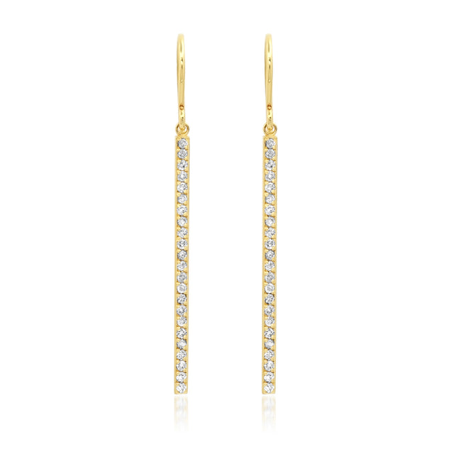 Diamond Stick Earrings