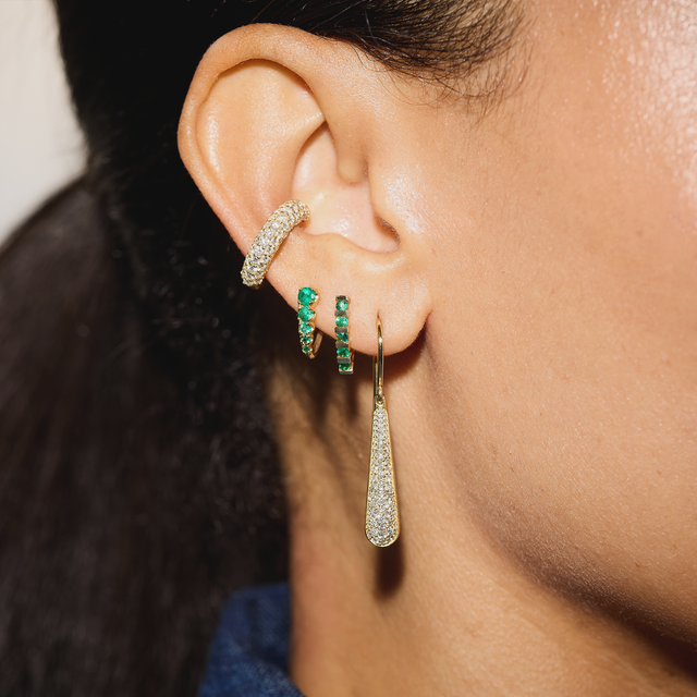 Single Diamond Ear Cuff