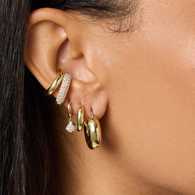 Single Diamond Ear Cuff