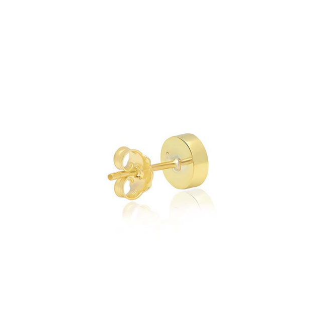 Turquoise Inlay Circle Studs with Diamonds