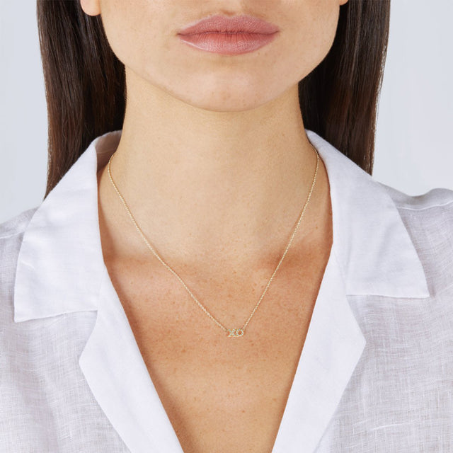 Diamond XO Necklace