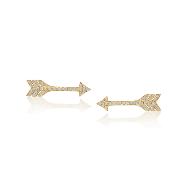 Diamond Mini Arrow Studs