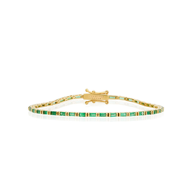 Emerald Baguette Tennis Bracelet