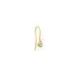 Single Illusion-Set Emerald Drop Earrings