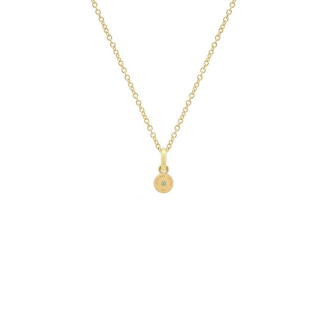 Illusion Set Emerald Pendant Necklace