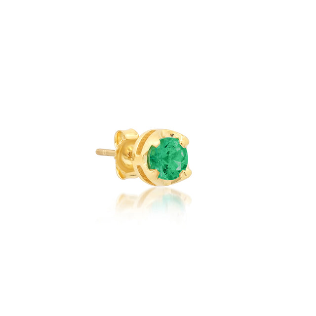 Medium Illusion Set Emerald Studs