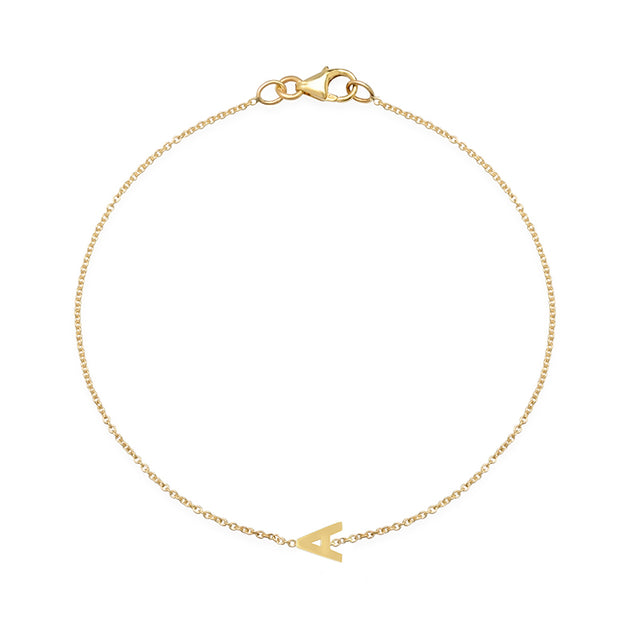 Mini Uppercase Letter Bracelet