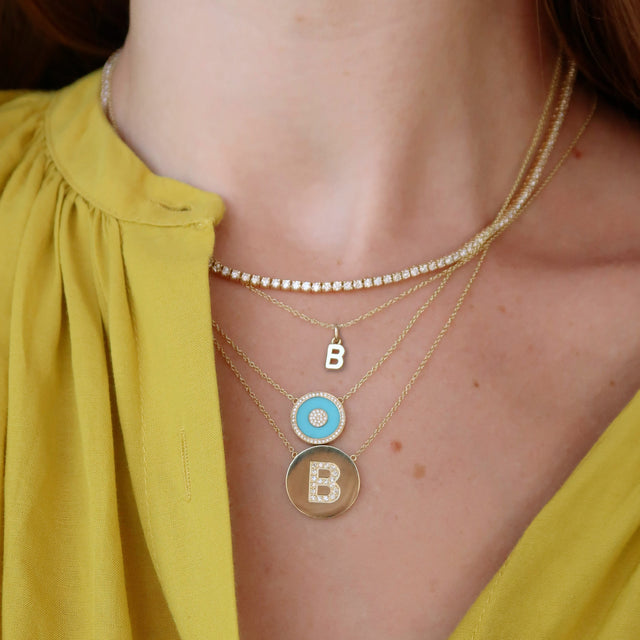 Mini Uppercase Letter Necklace