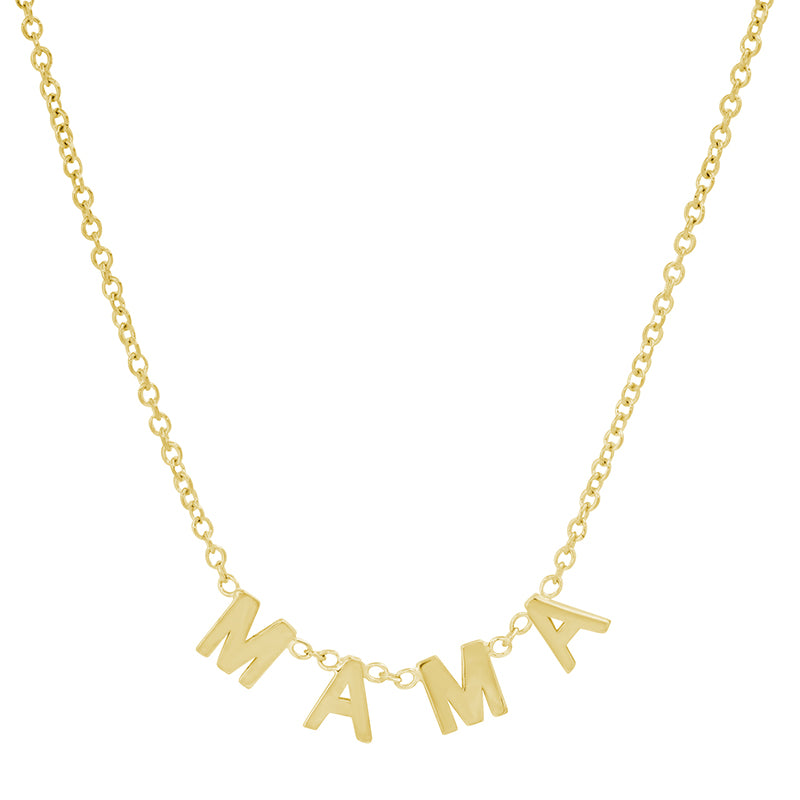 Mama Mini Uppercase Letter Necklace