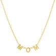 Mom Mini Uppercase Letter Necklace