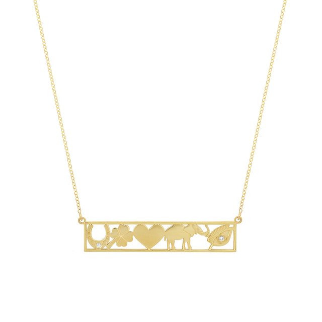 Good Luck Bar Necklace
