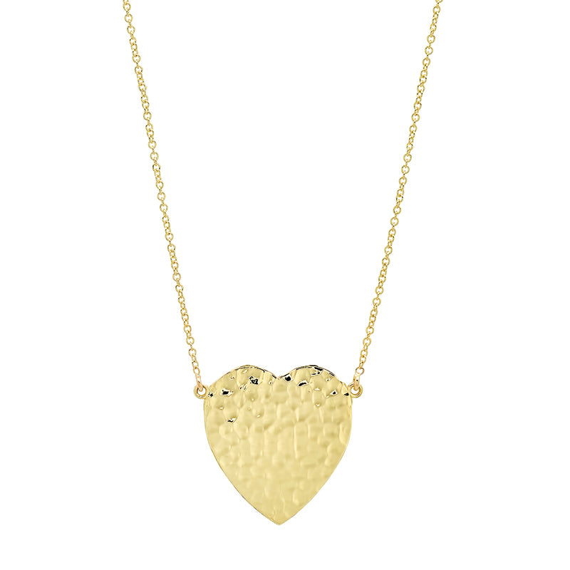 Hammered Heart Necklace