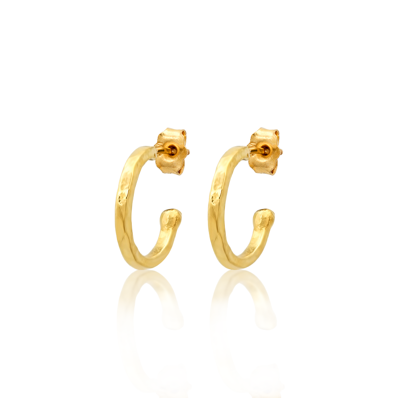 Mini Hammered Hoops