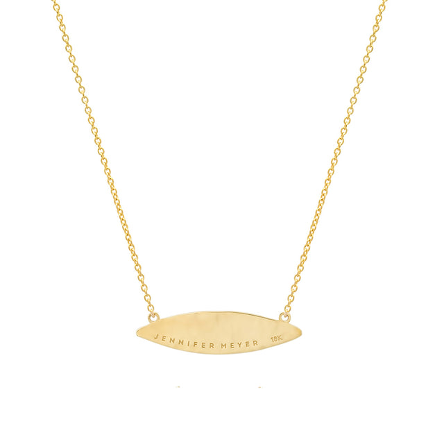 Hammered Marquise Necklace