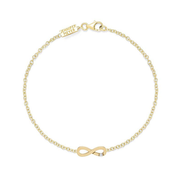 Mini Infinity Bracelet with Diamond Accent
