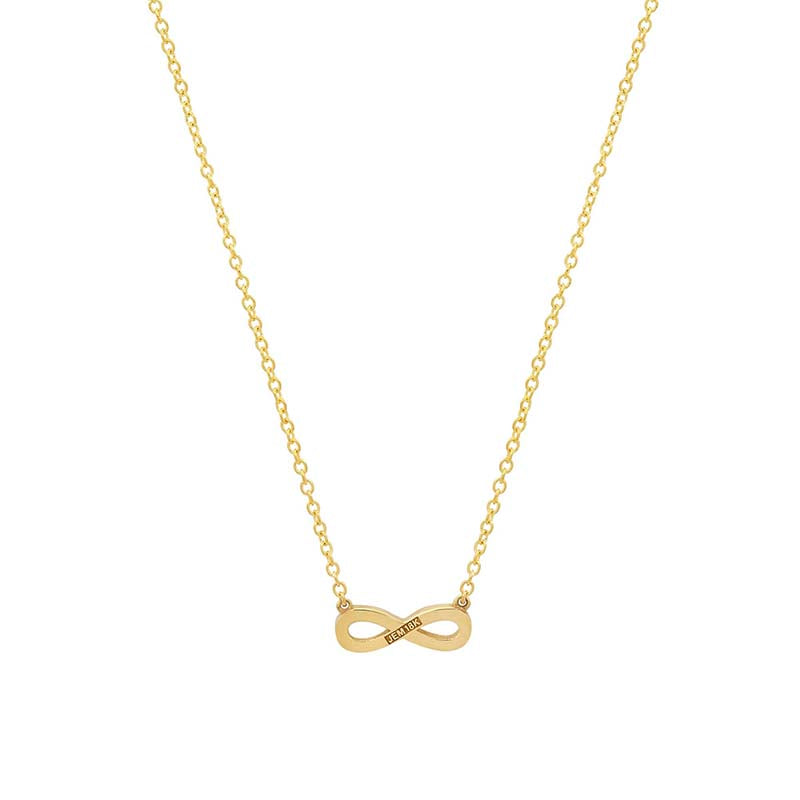 Mini Infinity Necklace with Diamond Accent