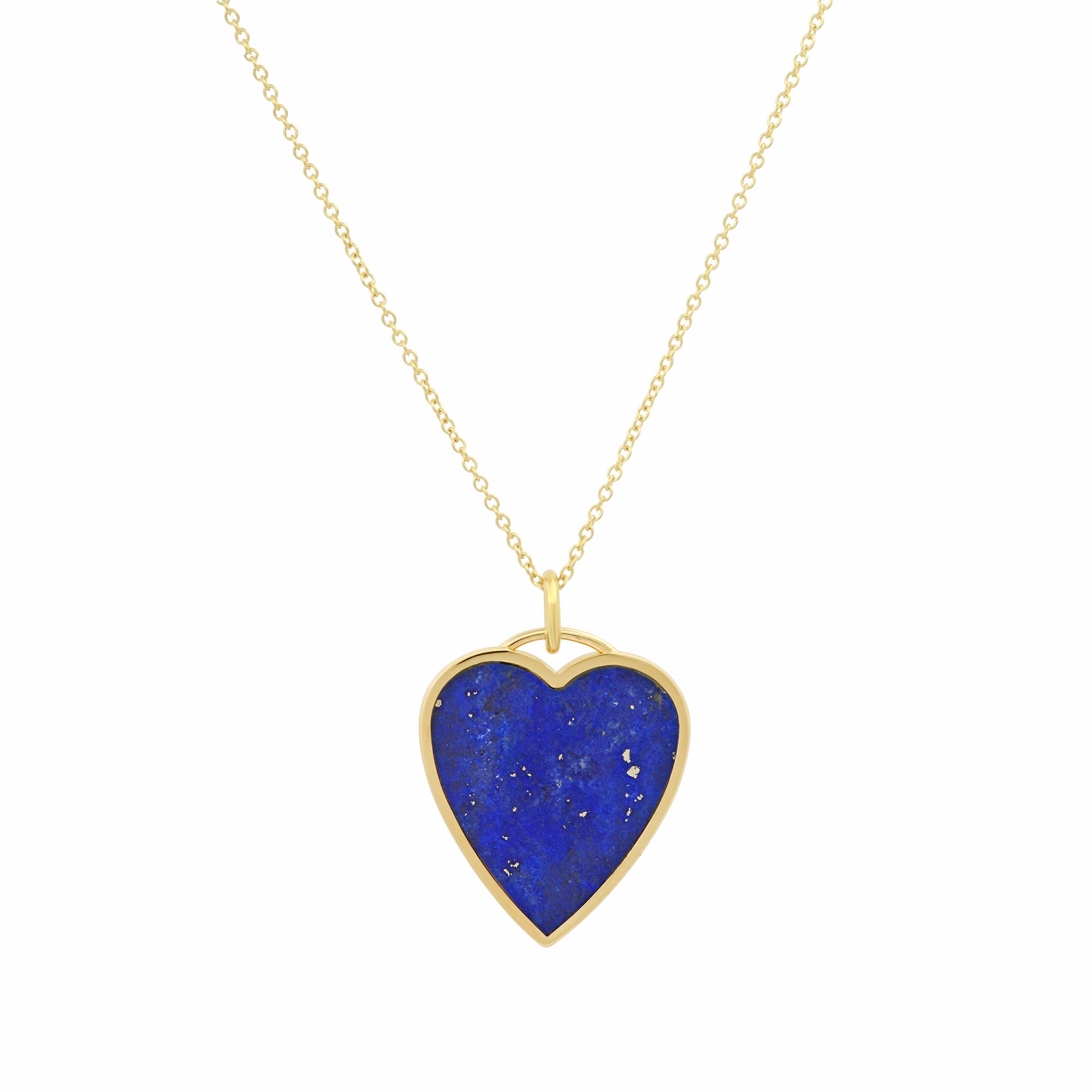 Lapis Inlay Heart Necklace for Women | Jennifer Meyer
