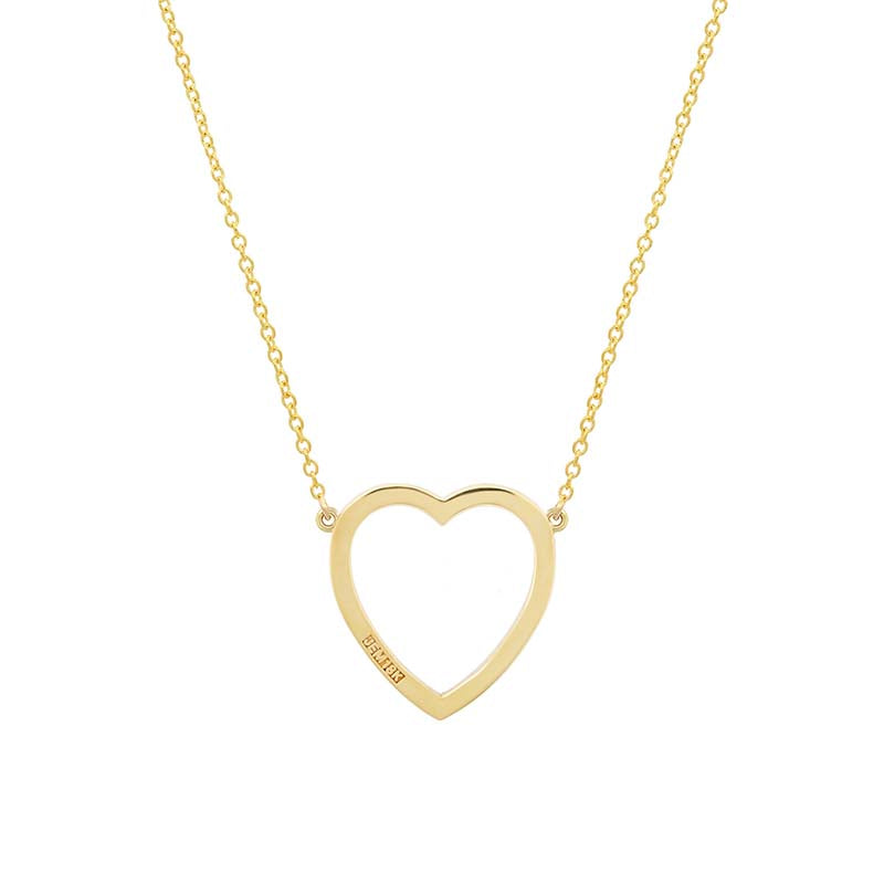 Lapis Open Heart Necklace