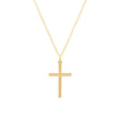 Large Cross with Diamond Accent Necklace