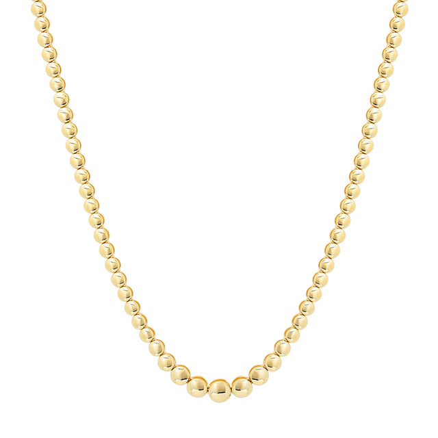 Graduated Bezel Tennis Necklace