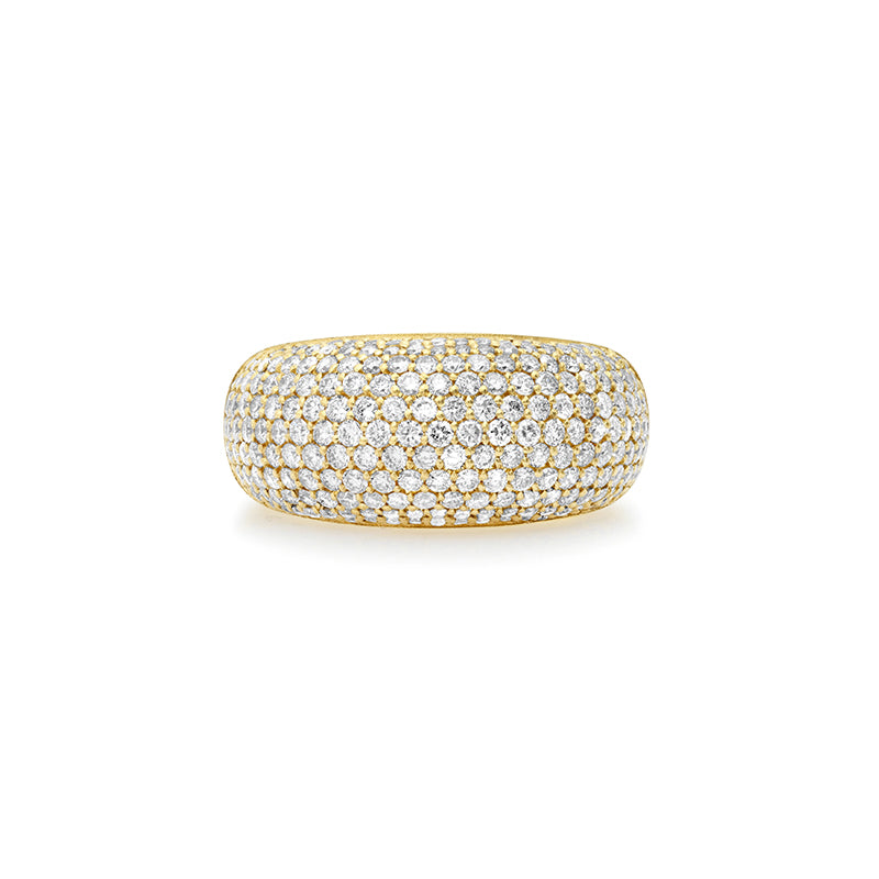 Large Diamond Dome Ring
