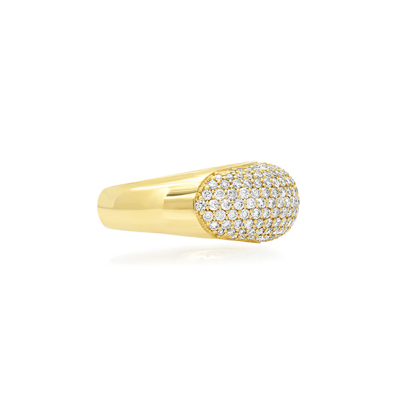 Large Diamond Dome Ring