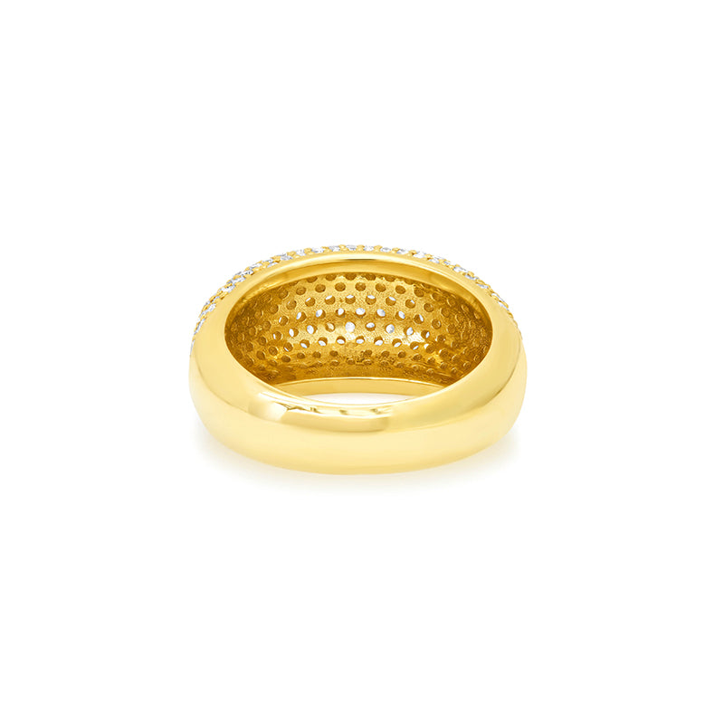 Large Diamond Dome Ring