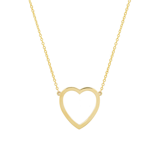Large Open Heart Necklace