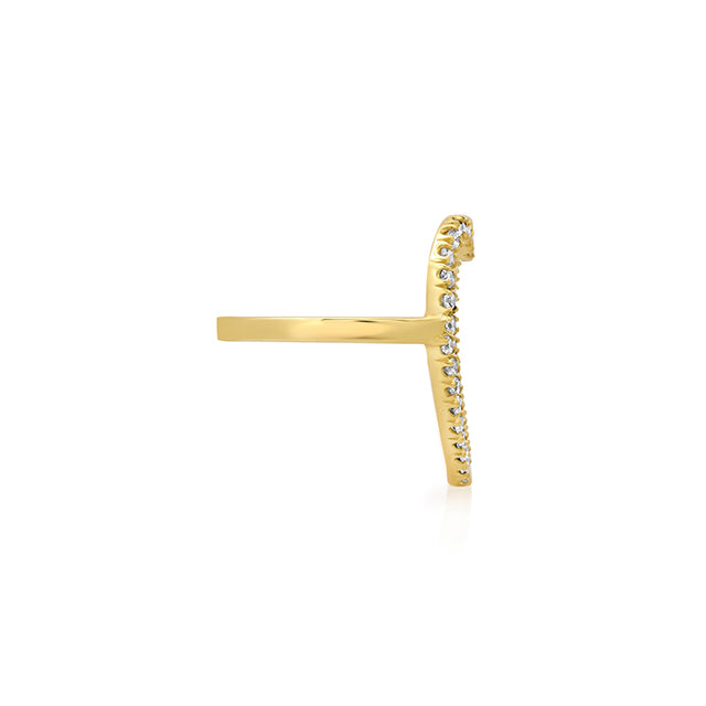 Diamond Luxe Open Heart Ring