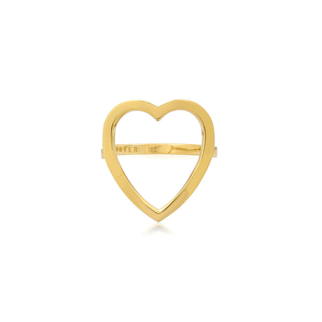 Luxe Open Heart Ring