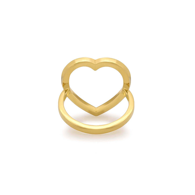 Luxe Open Heart Ring