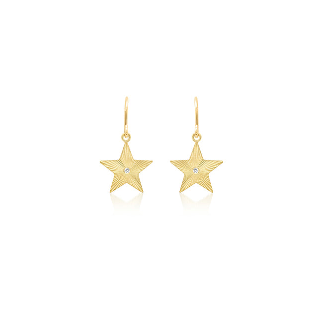 Mini 70's Star Earrings