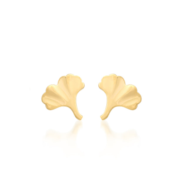 Gingko Leaf Studs