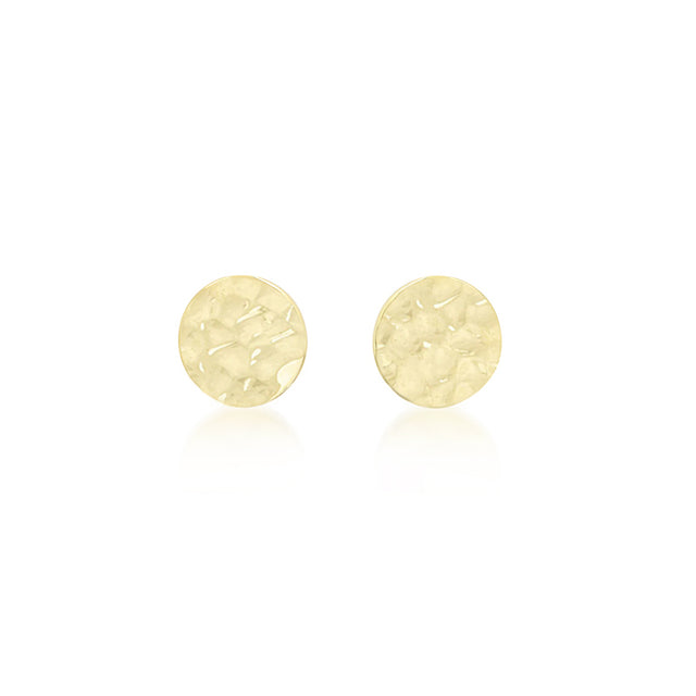 Mini Hammered Disc Studs
