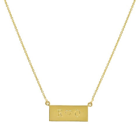 Mini Engravable Nameplate Necklace