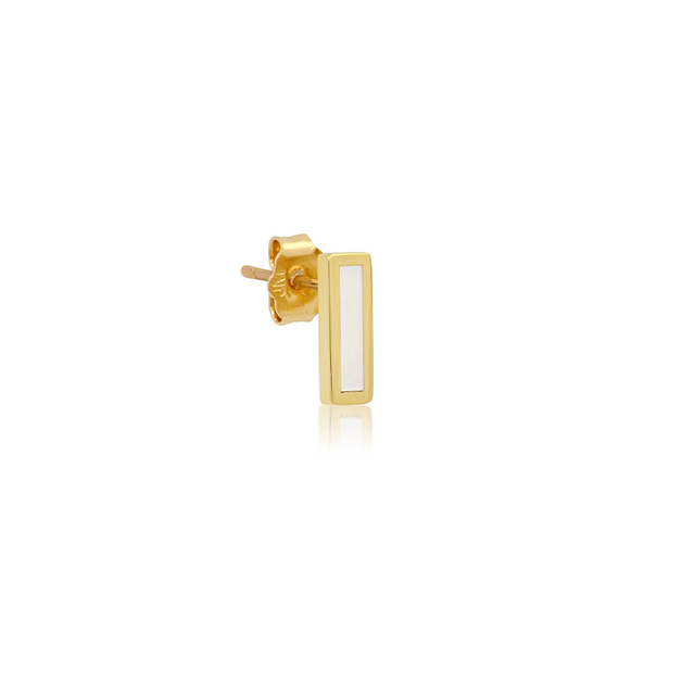 Mother of Pearl Inlay Bar Studs