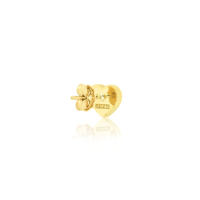 Opal Inlay Heart Studs