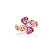 Pink Sapphire Heart Wrap Ring