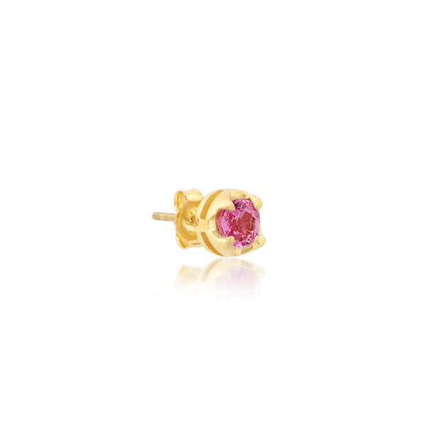 Small Illusion Set Pink Sapphire Studs