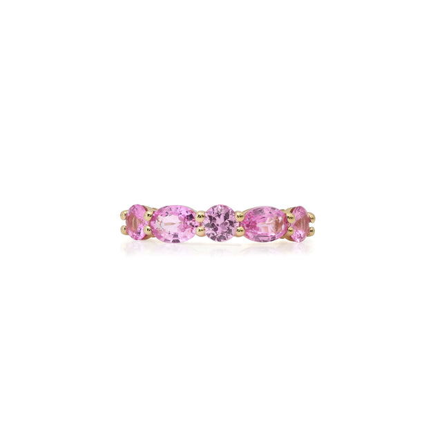 Pink Sapphire Mosaic Ring
