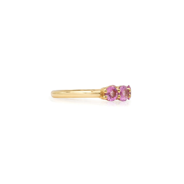 Pink Sapphire Mosaic Ring