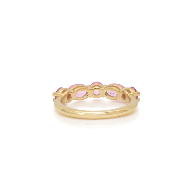 Pink Sapphire Mosaic Ring