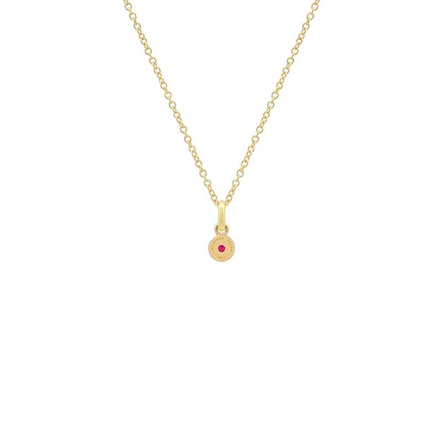Illusion Set Ruby Pendant Necklace