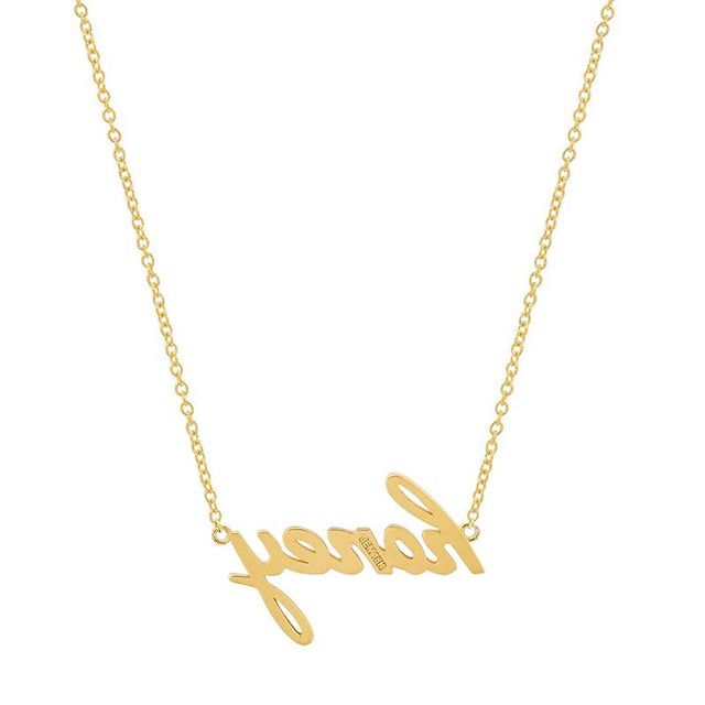 Honey Script Necklace